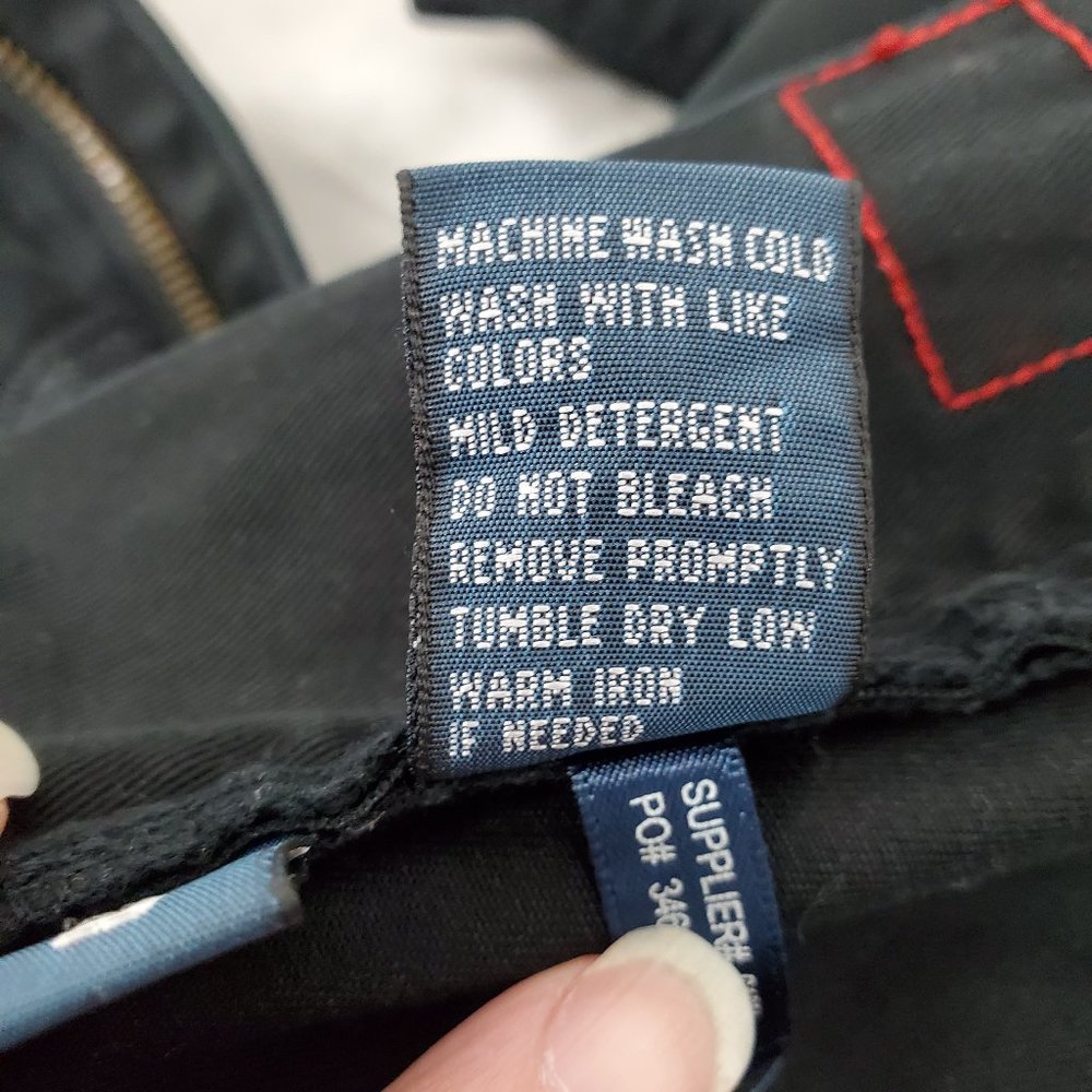 Polo Ralph Lauren Straight Leg Jeans Black 40 x 30 - Picture 13 of 15